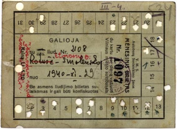 Viešasis transportas Lietuvos sostinėje 1940–1941 m.