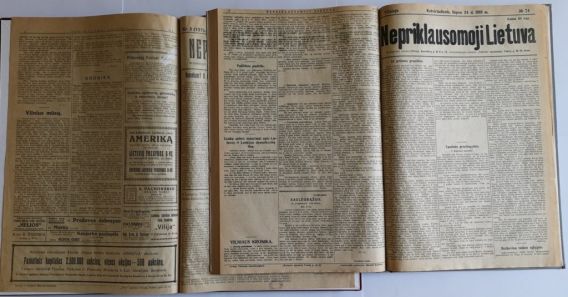 Laikraščiui Nepriklausomoji Lietuva – 100 metų