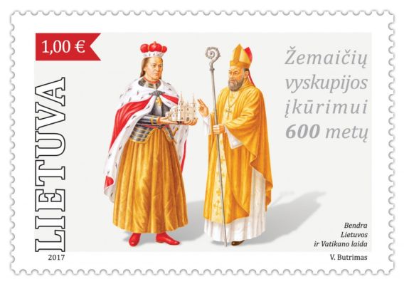 Lietuva ir Vatikanas išleidžia bendrą pašto ženklą
