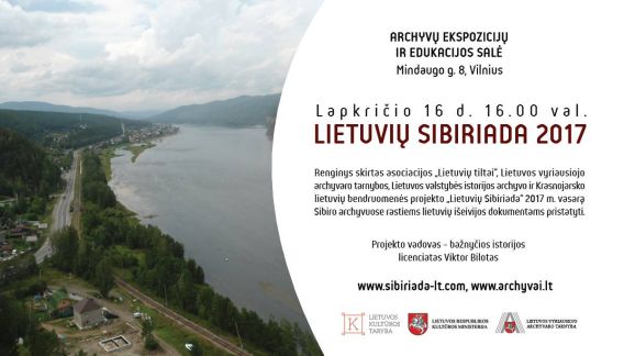Sibiro archyvinių radinių pristatymas 2017