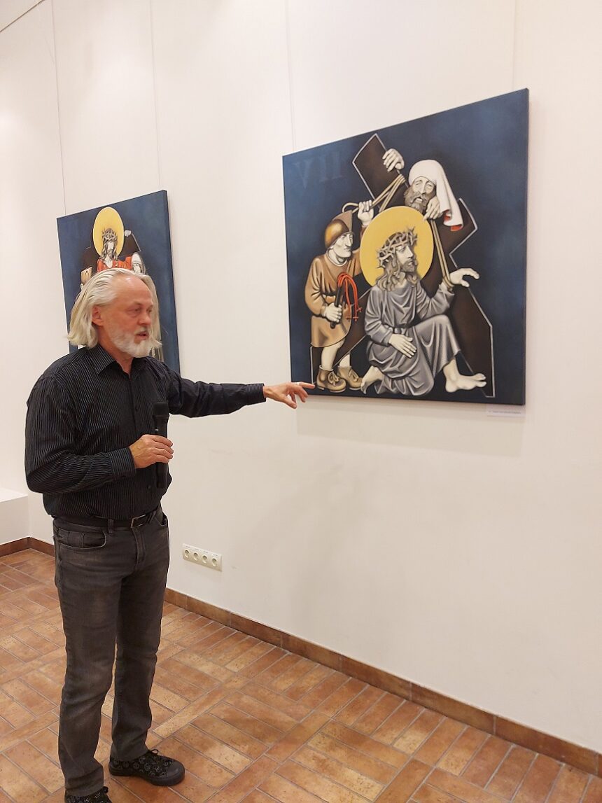 Tuskulėnų memoriale-anykštėnų menininkų paroda „Kryžiaus kelio stotys“