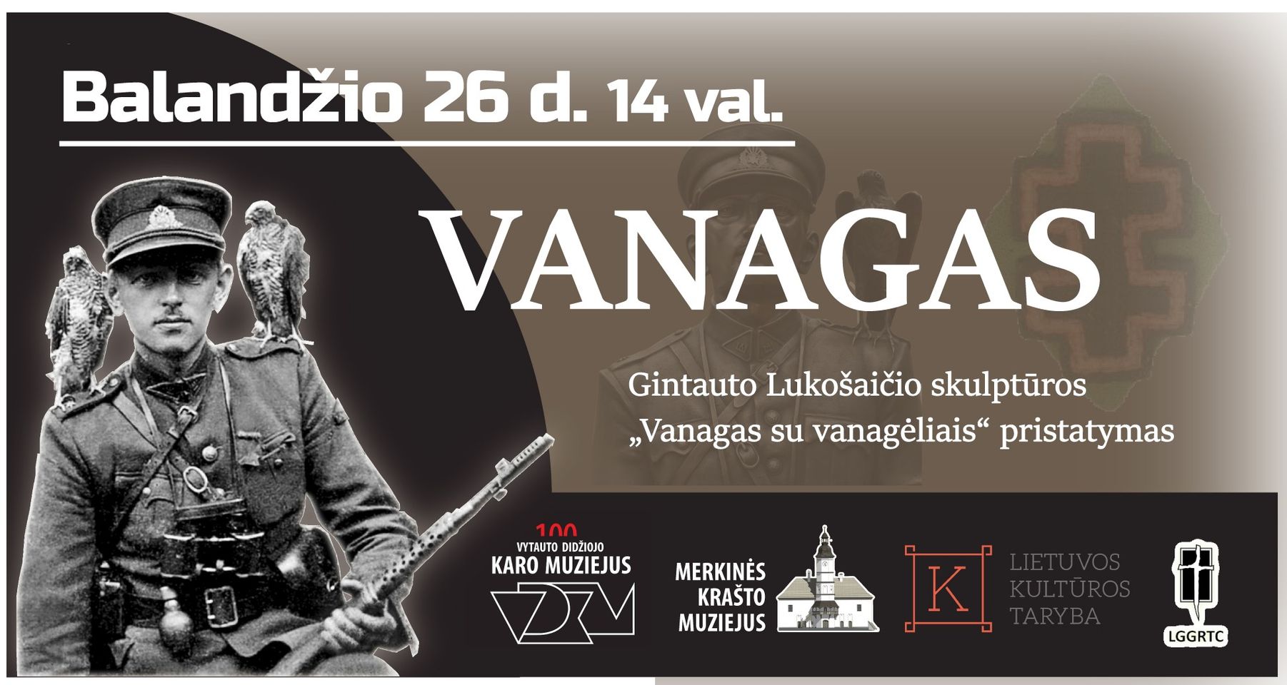 Gintauto Lukošaičio skulptūros „Vanagas su vanagėliais“ pristatymas