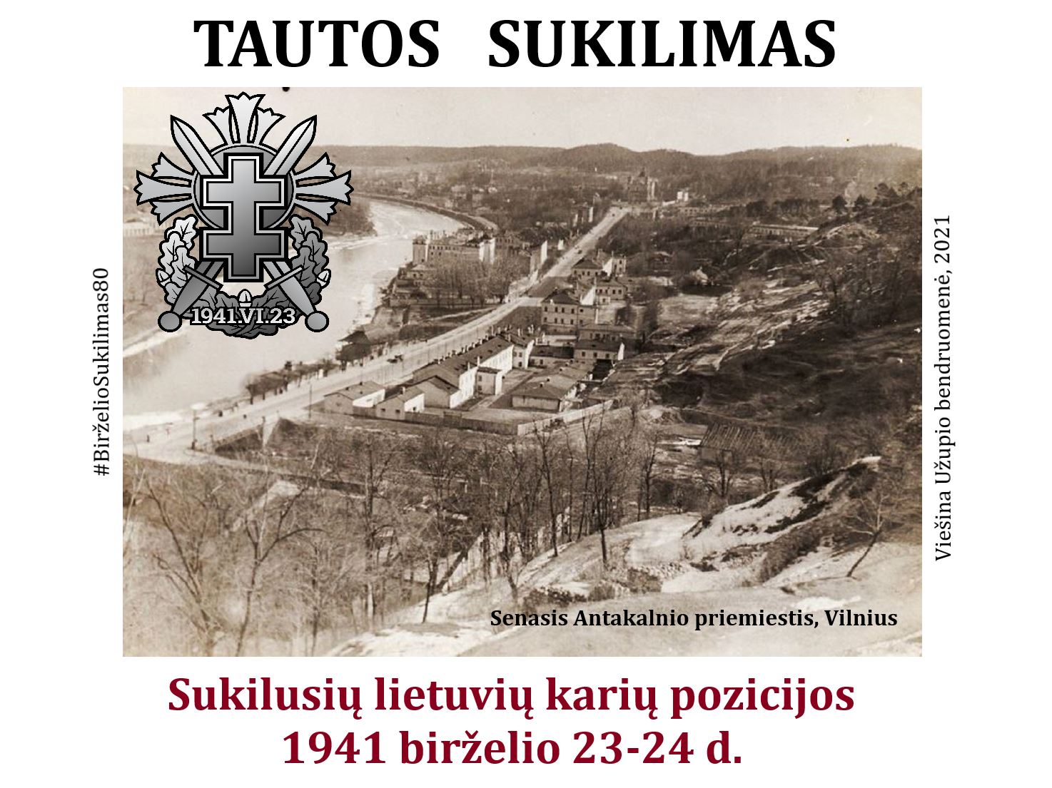 Tautos sukilimas. #BirželioSukilimas80 #Vilnius