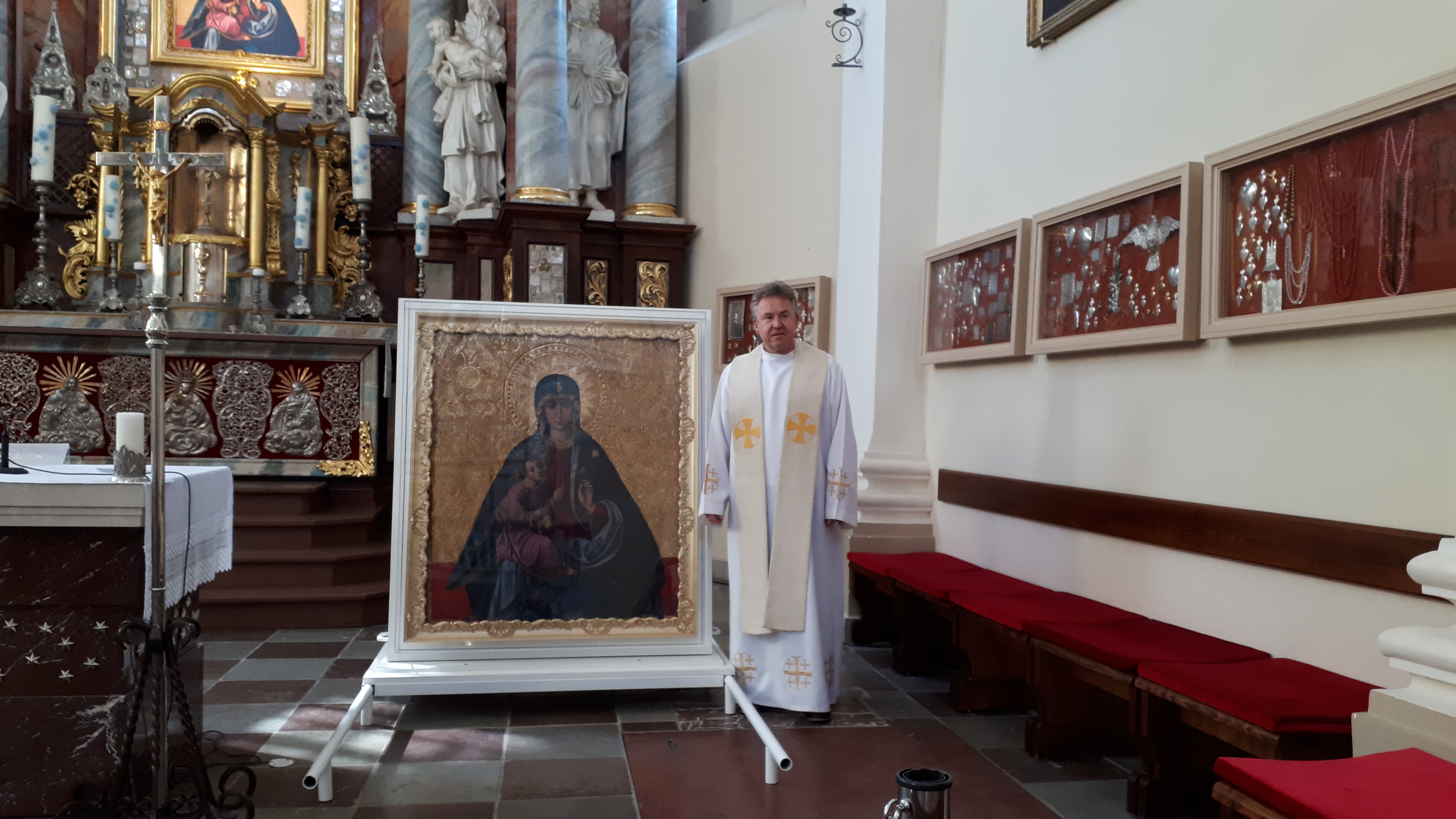 Prie Trakų Dievo Motinos paveikslo melsis Popiežius ir visa Lietuva