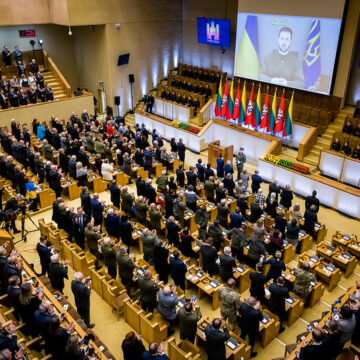 Laisvės gynėjų dieną Laisvės premija įteikta Ukrainos Prezidentui Volodymyrui Zelenskiui
