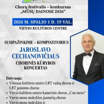 Jaroslavo Cechanovičiaus chorinės kūrybos vakaras