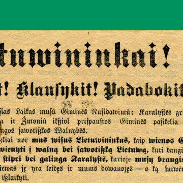 Klaipėdos krašto 100-metis: Lietuvos dalių suvienijimo prielaidos ir pasekmės Klaipėdos krašto 100-metis: Lietuvos dalių suvienijimo prielaidos ir pasekmės