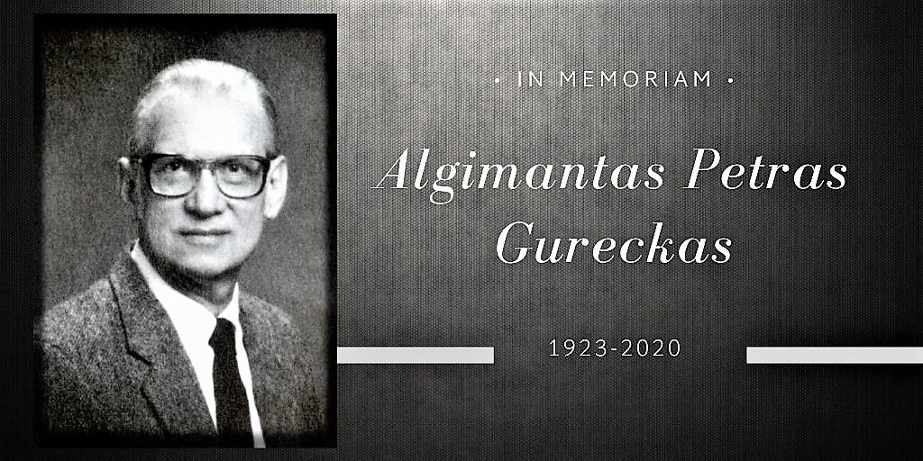 Mirė JAV lietuvis, ekonomistas Algimantas Pranas Gureckas