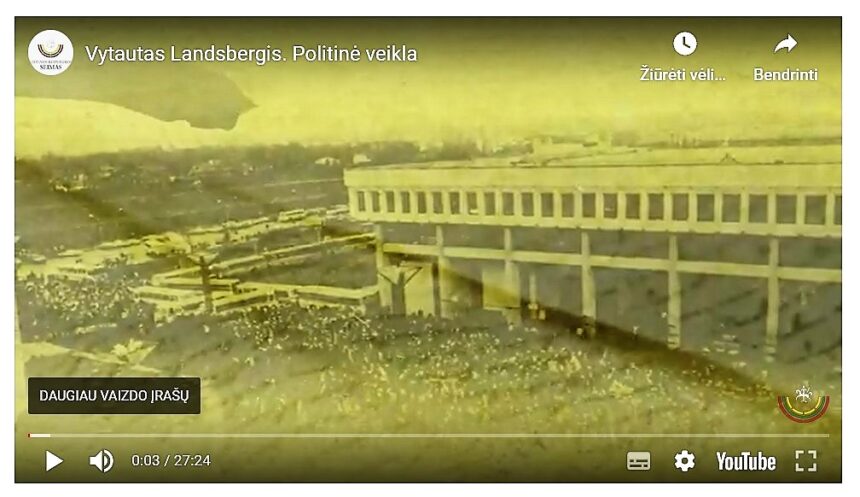 Vytautui Landsbergiui 90. Atkuriamojo Seimo Pirmininko politinė veikla – dokumentiniame filme