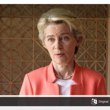 Ursulos von der Leyen pareiškimas dėl Rusijos raketų smūgių Ukrainai ir sprogimo Lenkijoje