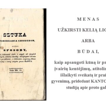 Juzefas Bychovecas ir jo leidinys „Sztuka zapobiegania chorobom“ – sveikatos filosofija, remiantis Kantu
