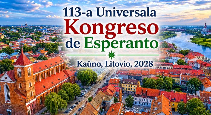 113-asis Pasaulinis esperantininkų kongresas (UK) vyks 2028 metais Kaune, Lietuvoje 113-asis Pasaulinis esperantininkų kongresas (UK) vyks 2028 metais Kaune, Lietuvoje