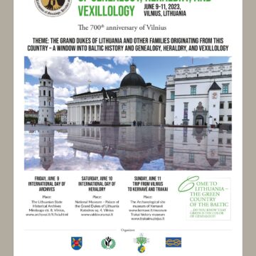 II-is tarptautinis kolokviumas „Genealogija, heraldika ir veksilologija“ – skirtas Vilniaus 700-ųjų metų jubiliejui ir Lietuvos Didžiosios Kunigaikštystės atminčiai paminėti