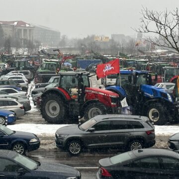 Ūkininkų traktoriai Vilniuje