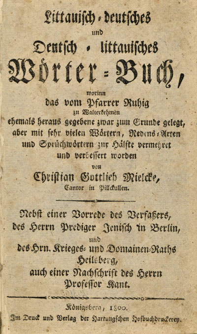 Gyvenimą paskyręs lietuvių raštijai: Kristijonas Gotlybas Milkus (1733–1807)