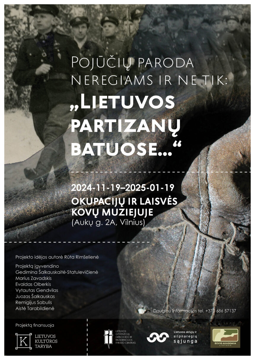 Pojūčių paroda neregiams ir ne tik: „Lietuvos partizanų batuose…“