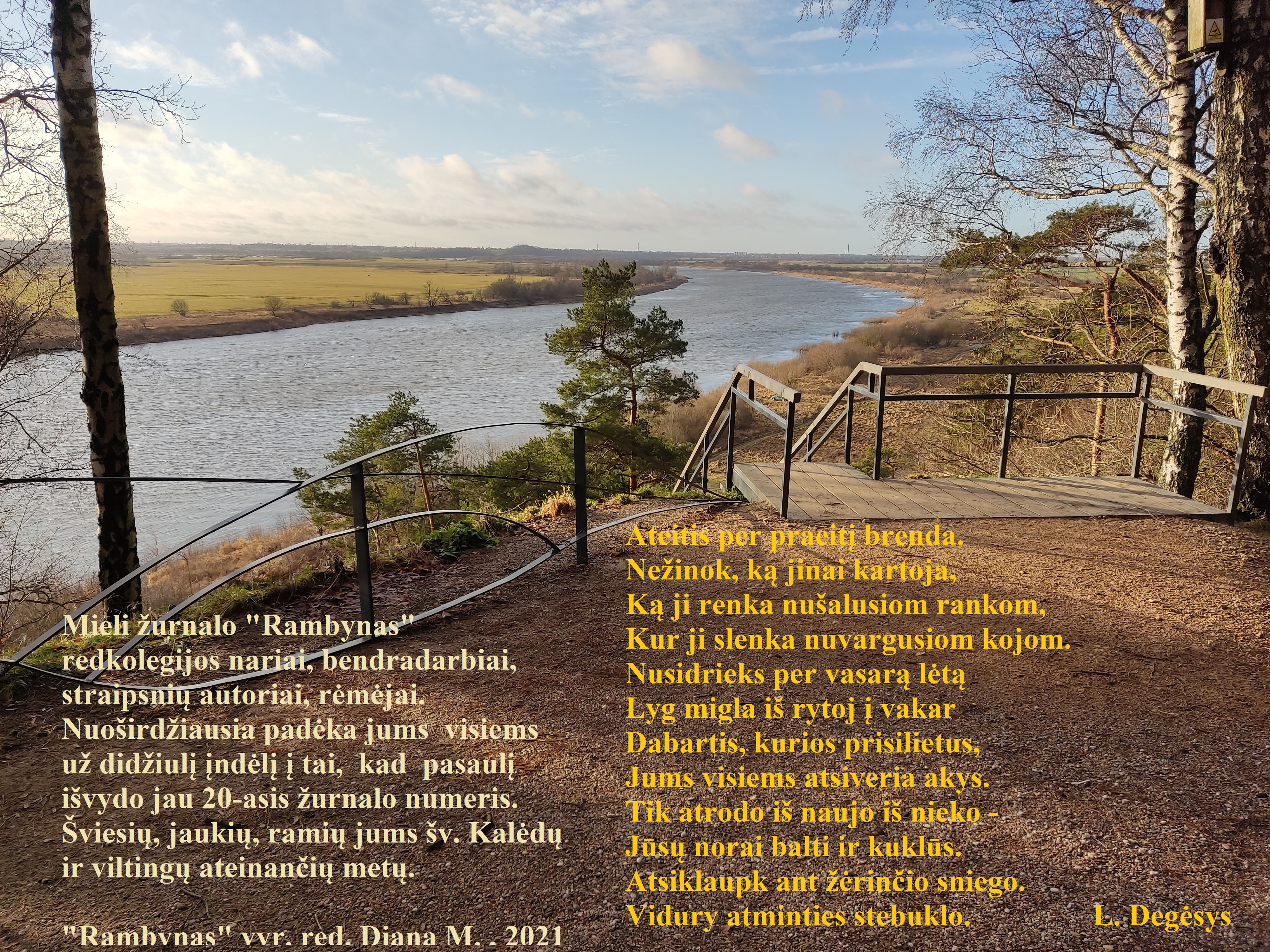 Padėka ir sveikinimas žurnalo „Rambynas” bendradarbiams, autoriams ir rėmėjams Padėka ir sveikinimas žurnalo „Rambynas” bendradarbiams, autoriams ir rėmėjams