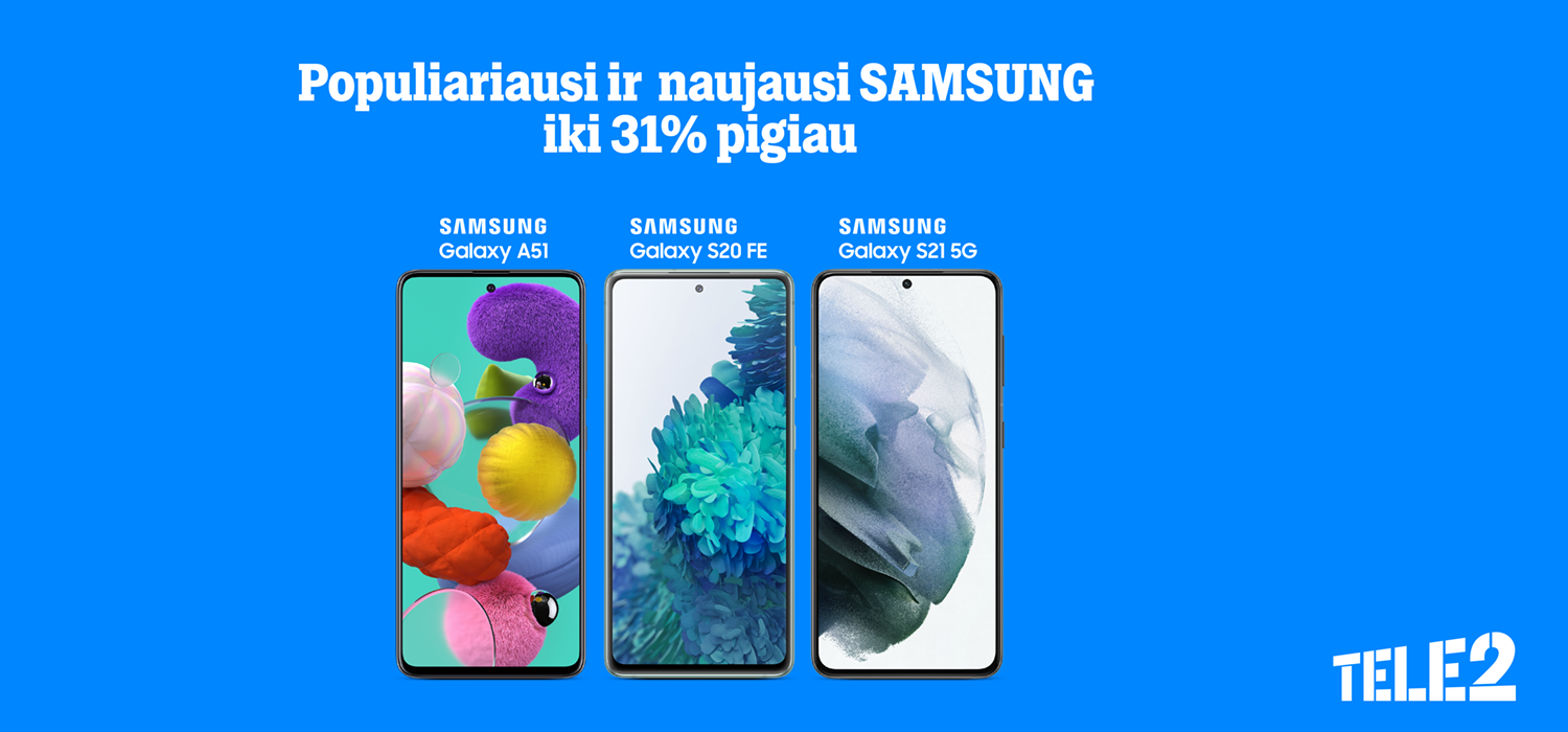 Ypatingi „Tele2“ pasiūlymai: nuolaidos telefonams ir išmanioji televizija už itin patrauklią kainą Ypatingi „Tele2“ pasiūlymai: nuolaidos telefonams ir išmanioji televizija už itin patrauklią kainą