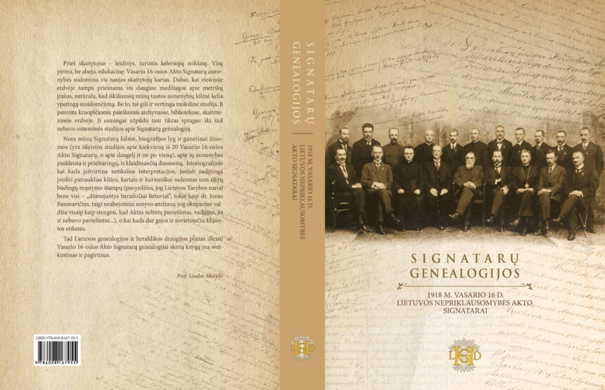 1918 m. Vasario 16-osios Akto Signatarams skirta monografija 1918 m. Vasario 16-osios Akto Signatarams skirta monografija