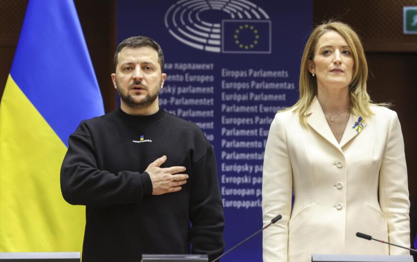 Ukrainos prezidentas V. Zelenskis EP: „Turime sąžiningai ir teisingai baigti šį karą“ Ukrainos prezidentas V. Zelenskis EP: „Turime sąžiningai ir teisingai baigti šį karą“