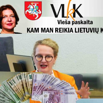 L. Kalėdienė. Ministrė Armonaitė apžiojo ES lietuvių kalbai skirtus 35 milijonus