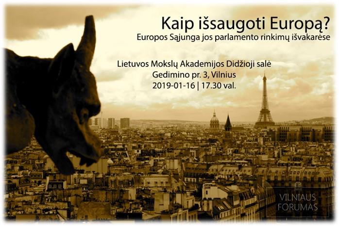 Vilniaus forumas kviečia į konferenciją  „Kaip išsaugoti Europą?“