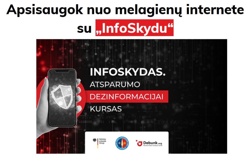 Daugiau kaip 100 klasių iš visos Lietuvos mokyklų išbandė jėgas pirmajame dezinformacijos raštingumo egzamine Daugiau kaip 100 klasių iš visos Lietuvos mokyklų išbandė jėgas pirmajame dezinformacijos raštingumo egzamine