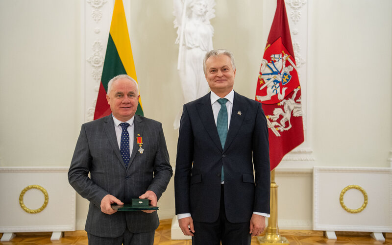 Punskietis Jonas Vaičiulis apdovanotas Lietuvos didžiojo kunigaikščio Gedimino ordino Riterio kryžiumi