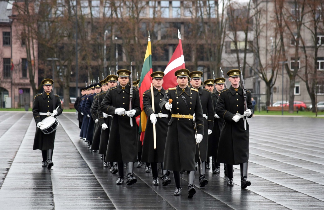 Lukiškių aikštėje paminėtas Latvijos nepriklausomybės 100-metis