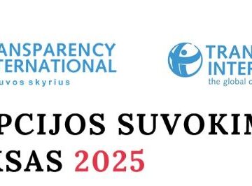 Korupcijos suvokimo indekse Lietuvai skirti 65 balai ir 28 vieta pasaulyje Korupcijos suvokimo indekse Lietuvai skirti 65 balai ir 28 vieta pasaulyje