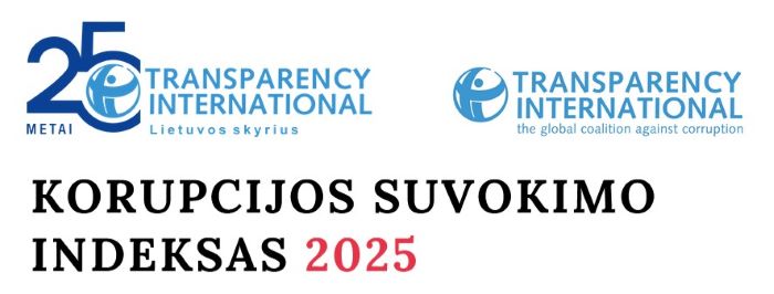 Korupcijos suvokimo indekse Lietuvai skirti 65 balai ir 28 vieta pasaulyje Korupcijos suvokimo indekse Lietuvai skirti 65 balai ir 28 vieta pasaulyje