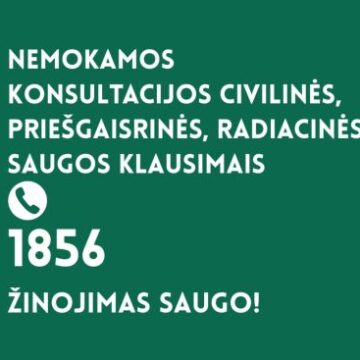 Įsteigta nauja visą parą veikianti linija padės gyventojams pasirengti ekstremaliosioms situacijoms Įsteigta nauja visą parą veikianti linija padės gyventojams pasirengti ekstremaliosioms situacijoms