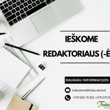 Ieškome redaktoriaus (-ės)! Ieškome redaktoriaus (-ės)!