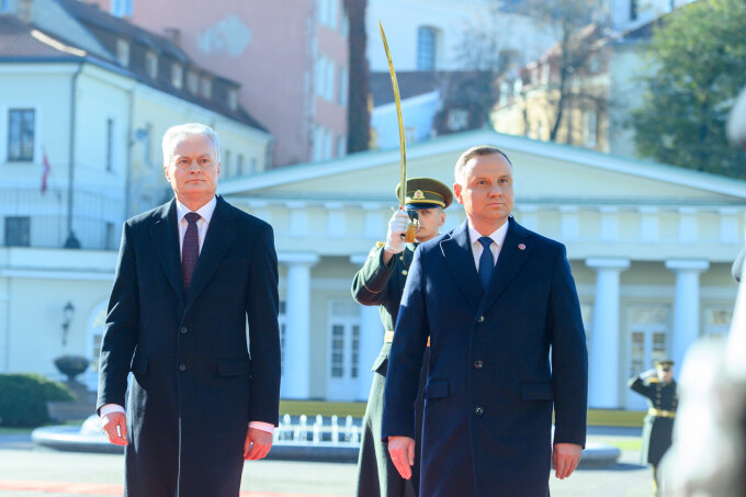 Lietuvos ir Lenkijos Prezidentai aptarė pagalbos Ukrainai veiksmus